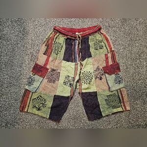 Patchwork Hippie Shorts sz 2Xl
